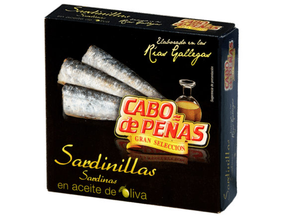 cabo de peñas sardinillas en aceite de oliva ro 150 sardinas